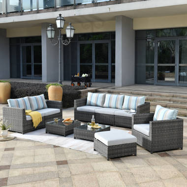 Sunbrella 6 piece discount woven seating set